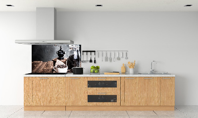 Pannello paraschizzi cucina con motivo macinacaffè