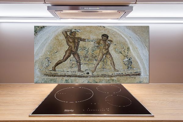 Pannello paraschizzi cucina con motivo a mosaico