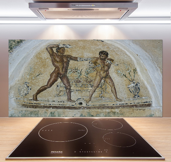 Pannello paraschizzi cucina con motivo a mosaico