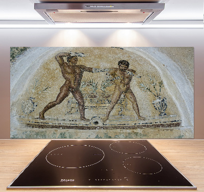 Pannello paraschizzi cucina con motivo a mosaico