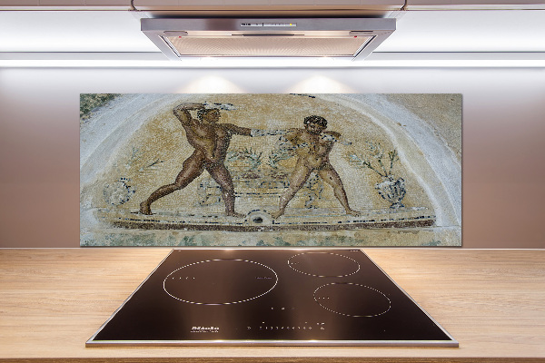 Pannello paraschizzi cucina con motivo a mosaico