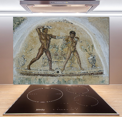 Pannello paraschizzi cucina con motivo a mosaico