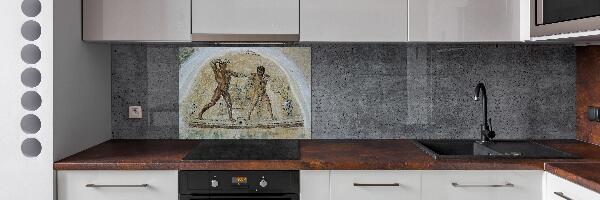 Pannello paraschizzi cucina con motivo a mosaico