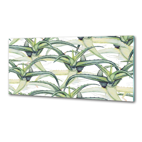 Pannello paraschizzi cucina con motivo aloe