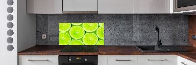 Pannello retrocucina in colore lime