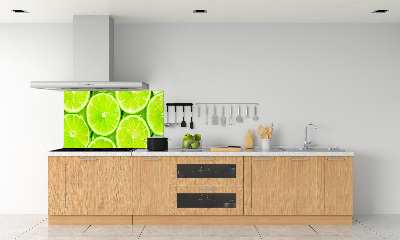 Pannello retrocucina in colore lime