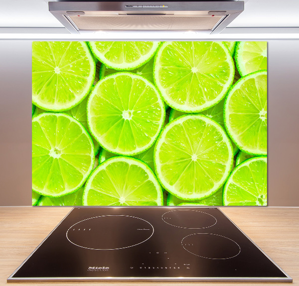 Pannello retrocucina in colore lime