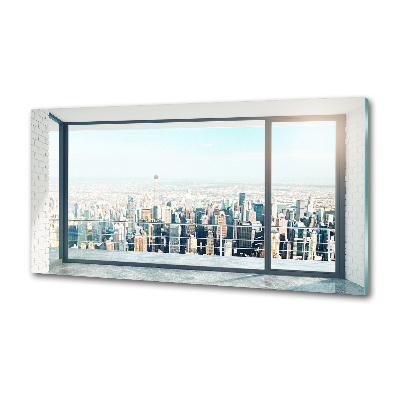 Pannello retrocucina con stampa 'Vista della città'