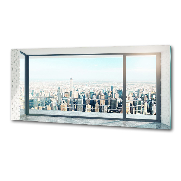 Pannello retrocucina con stampa 'Vista della città'