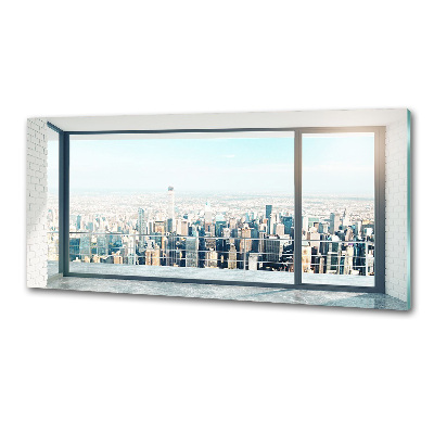 Pannello retrocucina con stampa 'Vista della città'