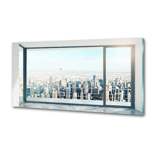 Pannello retrocucina con stampa 'Vista della città'