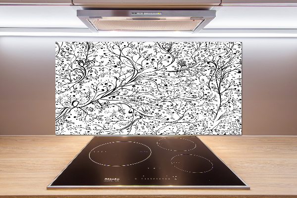 Pannello retrocucina con motivo di rami intrecciati