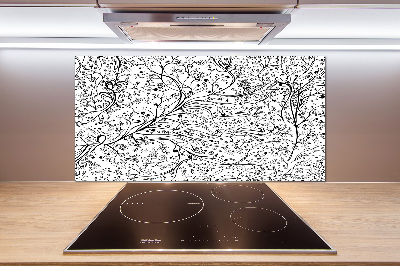 Pannello retrocucina con motivo di rami intrecciati