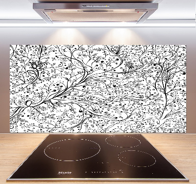 Pannello retrocucina con motivo di rami intrecciati