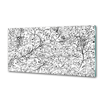 Pannello retrocucina con motivo di rami intrecciati