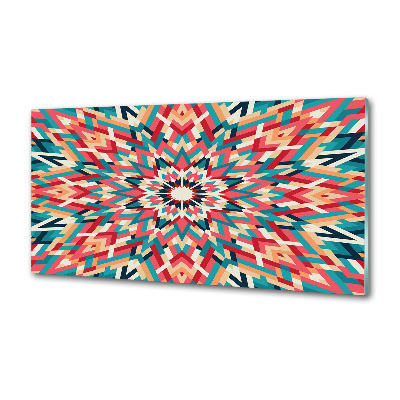 Pannello paraschizzi cucina con motivo caleidoscopico