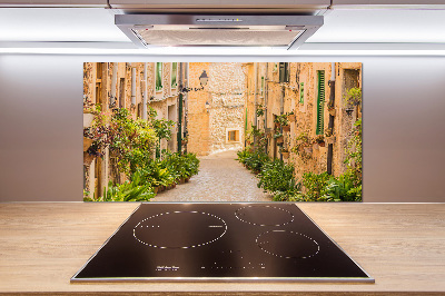 Rivestimento parete cucina con motivo 'Vie storiche'