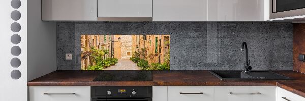Rivestimento parete cucina con motivo 'Vie storiche'