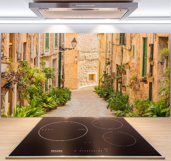 Rivestimento parete cucina con motivo 'Vie storiche'