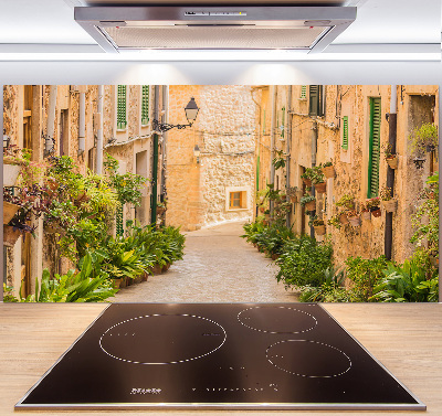 Rivestimento parete cucina con motivo 'Vie storiche'