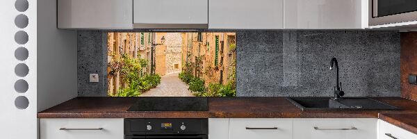 Rivestimento parete cucina con motivo 'Vie storiche'