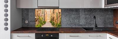 Rivestimento parete cucina con motivo 'Vie storiche'