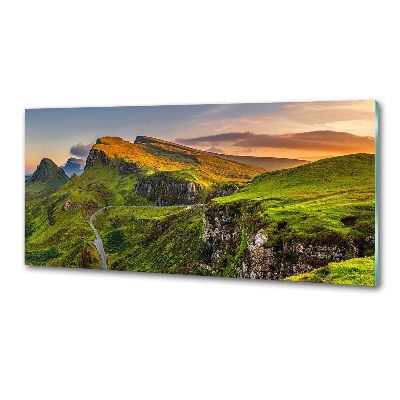 Pannello paraschizzi cucina con motivo Highlands scozzesi