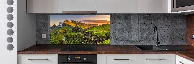 Pannello paraschizzi cucina con motivo Highlands scozzesi