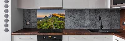 Pannello paraschizzi cucina con motivo Highlands scozzesi