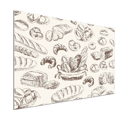 Rivestimento parete cucina con motivo a pane