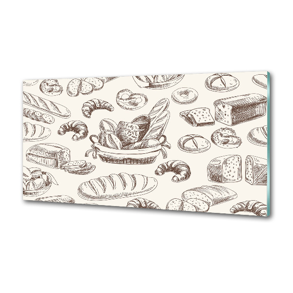 Rivestimento parete cucina con motivo a pane