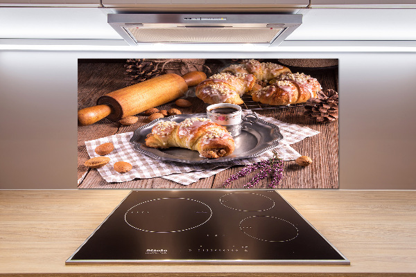 Rivestimento parete cucina con decoro a cornetti