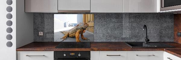 Pannello paraschizzi cucina con motivo Iguana