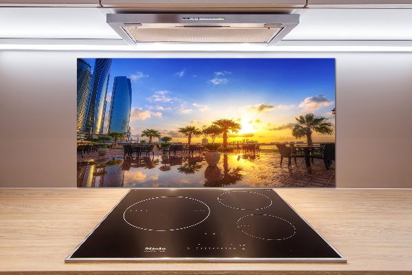 Pannello paraschizzi cucina con motivo Abu Dhabi