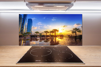 Pannello paraschizzi cucina con motivo Abu Dhabi