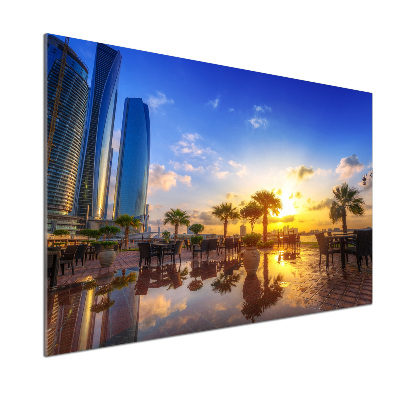 Pannello paraschizzi cucina con motivo Abu Dhabi