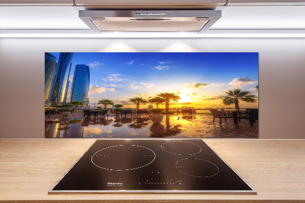 Pannello paraschizzi cucina con motivo Abu Dhabi