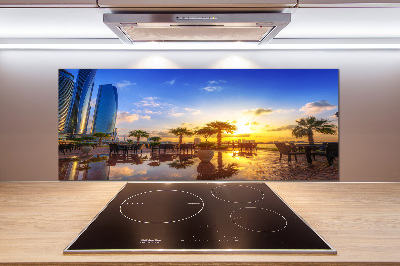 Pannello paraschizzi cucina con motivo Abu Dhabi