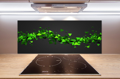 Rivestimento parete cucina con motivo a onde geometriche