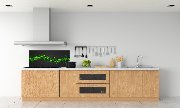 Rivestimento parete cucina con motivo a onde geometriche