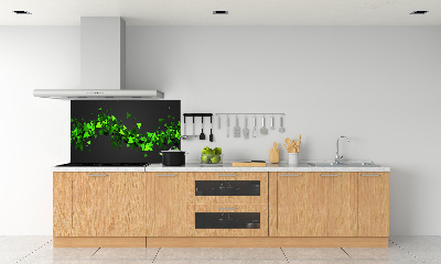 Rivestimento parete cucina con motivo a onde geometriche