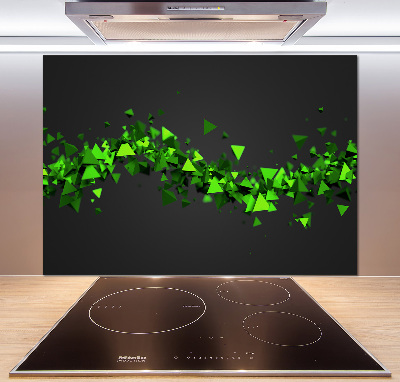 Rivestimento parete cucina con motivo a onde geometriche