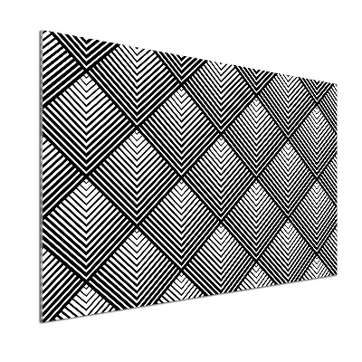 Rivestimento parete cucina con motivo geometrico