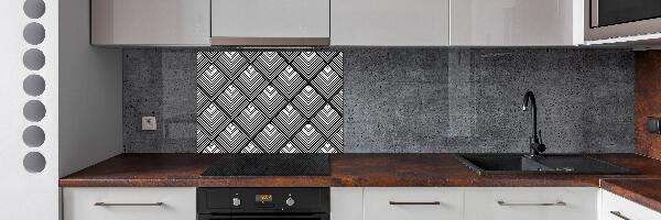 Rivestimento parete cucina con motivo geometrico
