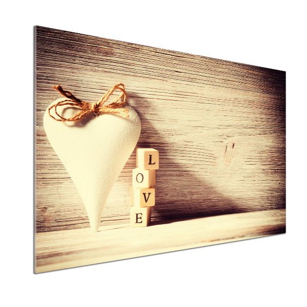 Pannello paraschizzi cucina con la scritta 