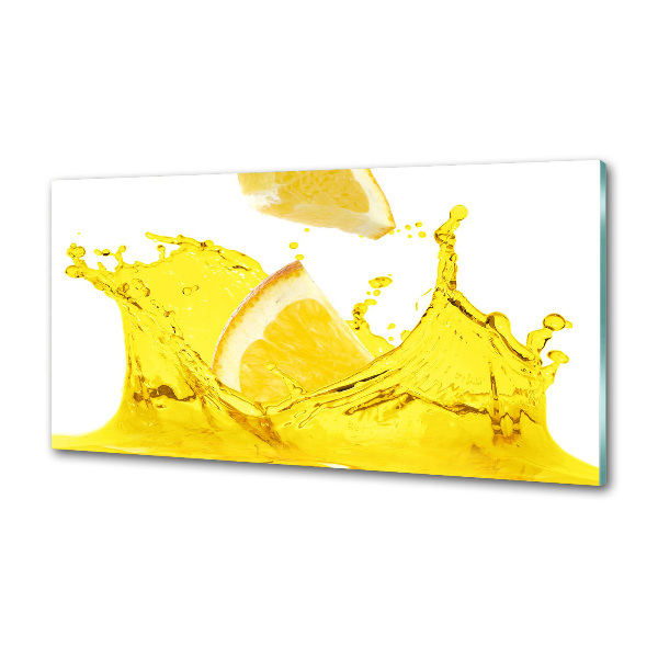 Pannello paraschizzi cucina con motivo a fette di limone