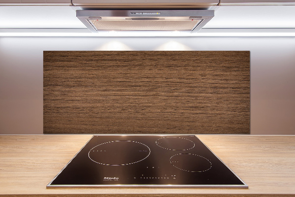 Rivestimento parete cucina con motivo effetto legno