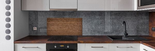 Rivestimento parete cucina con motivo effetto legno