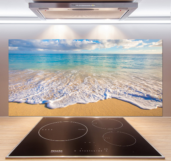 Rivestimento parete cucina con motivo Spiaggia hawaiana