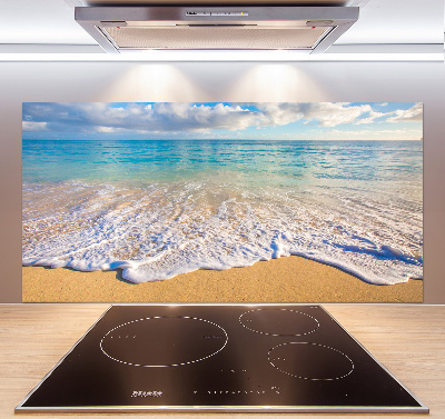 Rivestimento parete cucina con motivo Spiaggia hawaiana